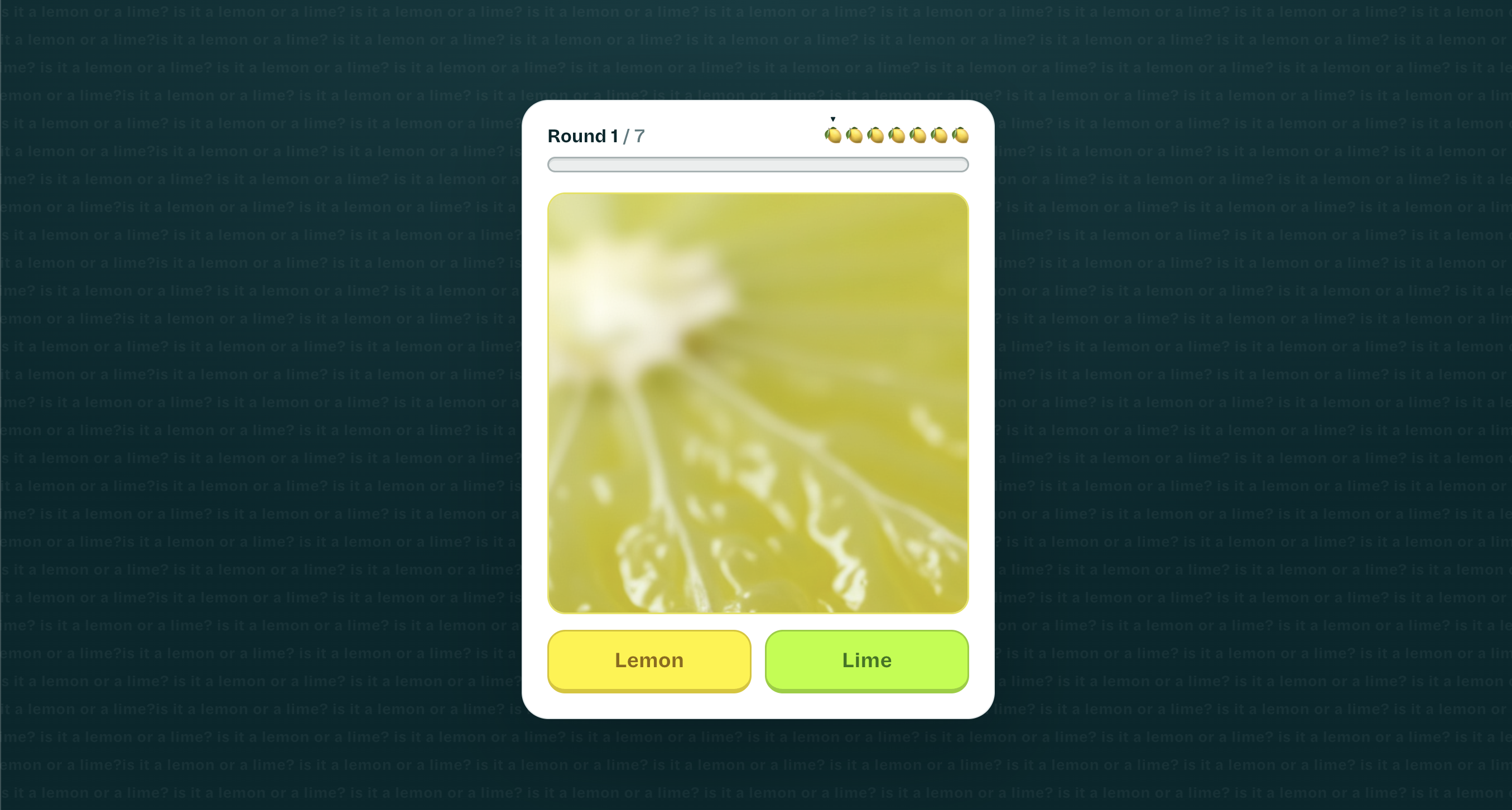 Lemon or Lime game